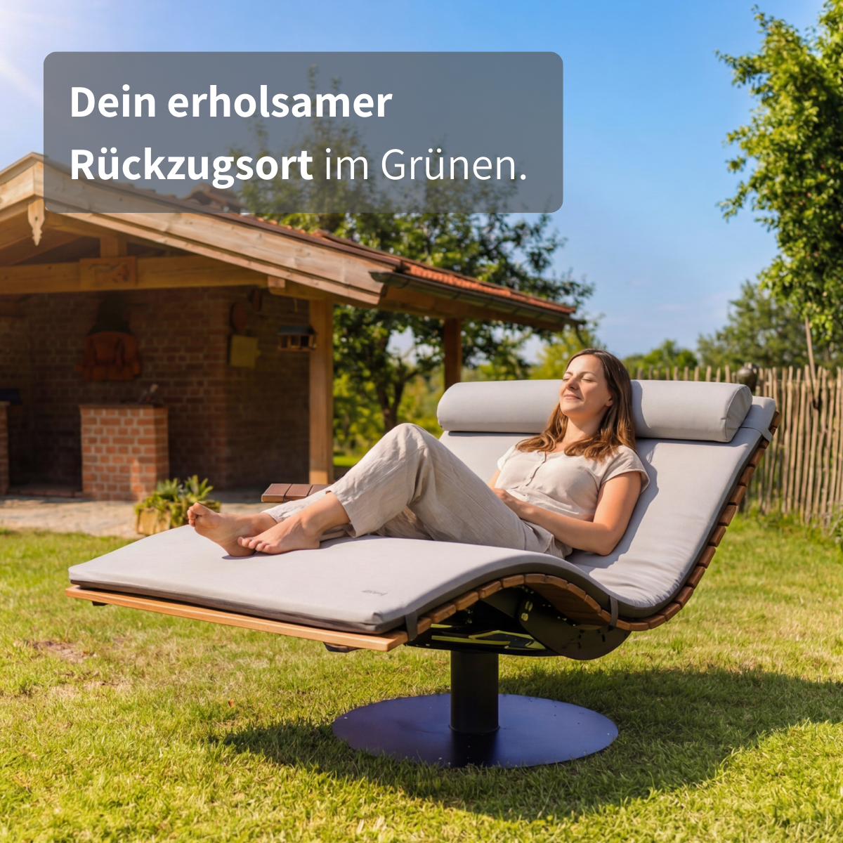 MEBE Wave Lounge - drehbare Gartenliege für 2 Personen