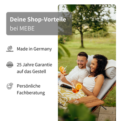 MEBE Wave Lounge - drehbare Gartenliege für 2 Personen