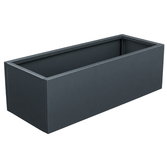 MEBE Planty - Pflanztopf - Mit Bodenplatte - 100 x 50 x 40 cm - Anthrazitgrau Matt
