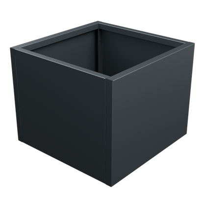 MEBE Planty - Pflanztopf - Mit Bodenplatte - 50 x 50 x 40 cm - Anthrazitgrau Matt