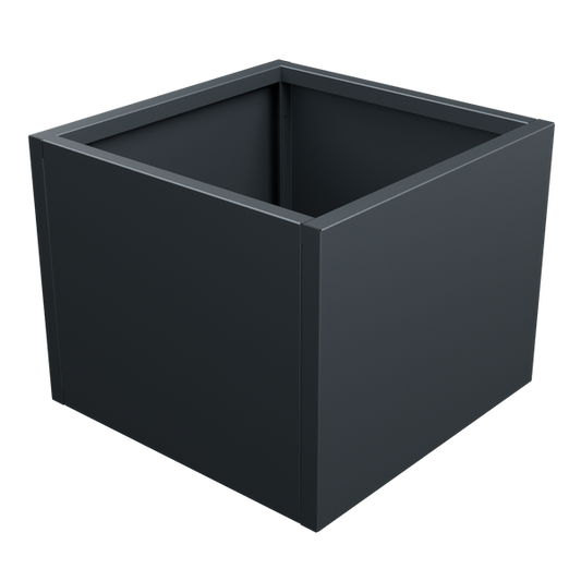 MEBE Planty - Pflanztopf - Mit Bodenplatte - 50 x 50 x 40 cm - Anthrazitgrau Matt